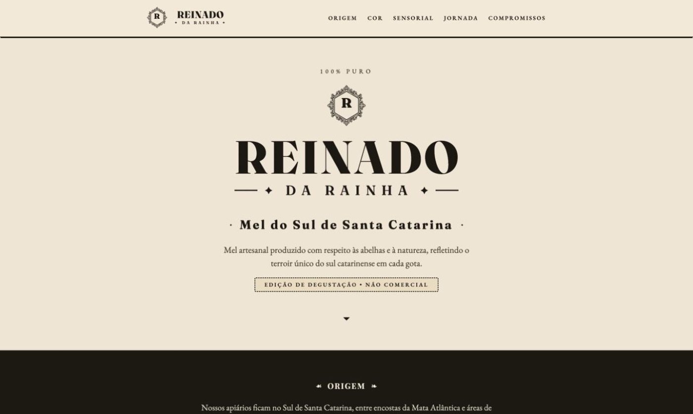 Reinado da Rainha, rastreabilidade de mel com provenancr
