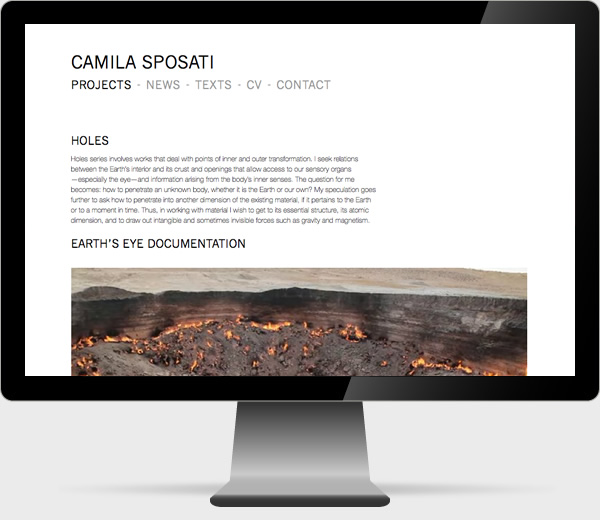 Camila Sposati Portfolio — tela 1