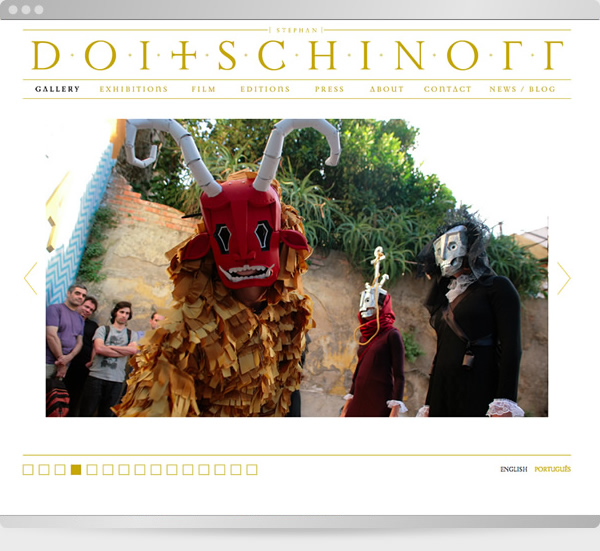 Stephan Doitschnoff Website — tela 1
