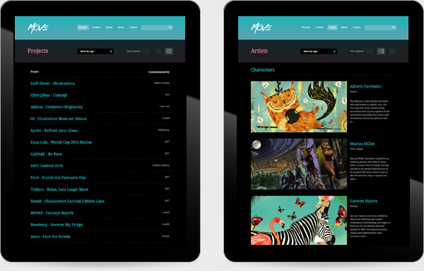 Möve Website e Sistema — tela 1
