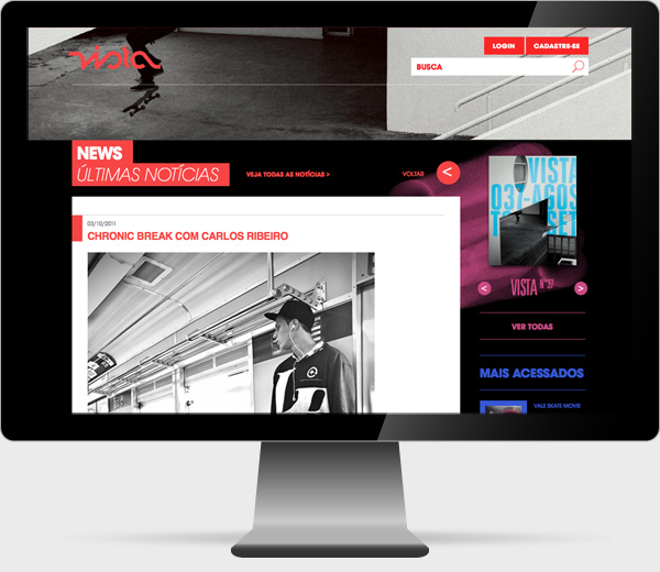 Vista Skateboard — tela 2